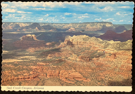 Oak Creek Canyon, Arizona - Color by Dick Kent - Vintage Postcard