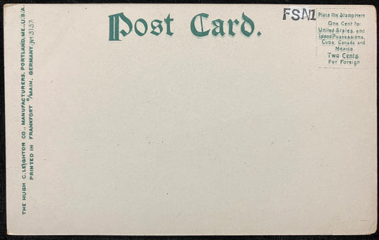 White Mountains, New Hampshire, Frankenstein Trestle - Vintage Covered Bridge Postcard