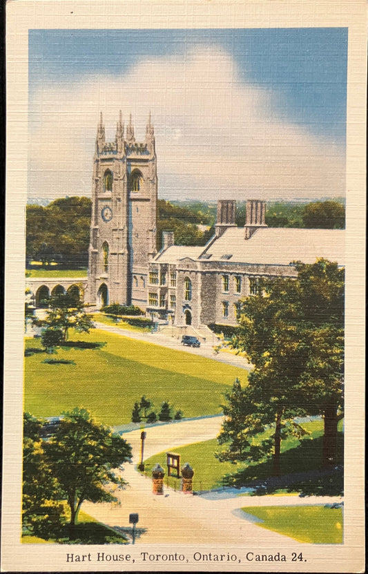 Hart Houses, Toronto, Ontario, Canada - Vintage Postcard