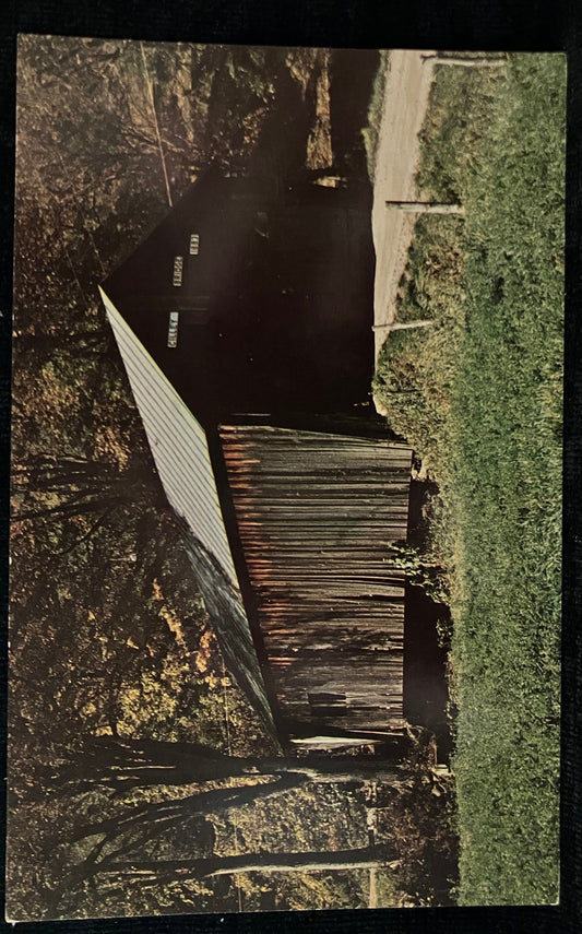 Cilley Bridge - Tunbridge, Vermont - Photography by Howard Rutkowski - Vintage covered bridge Postcard,