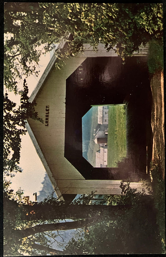 Longley Bridge, Montgomery, Vermont - Frank L. Forward - Vintage covered bridge Postcard,