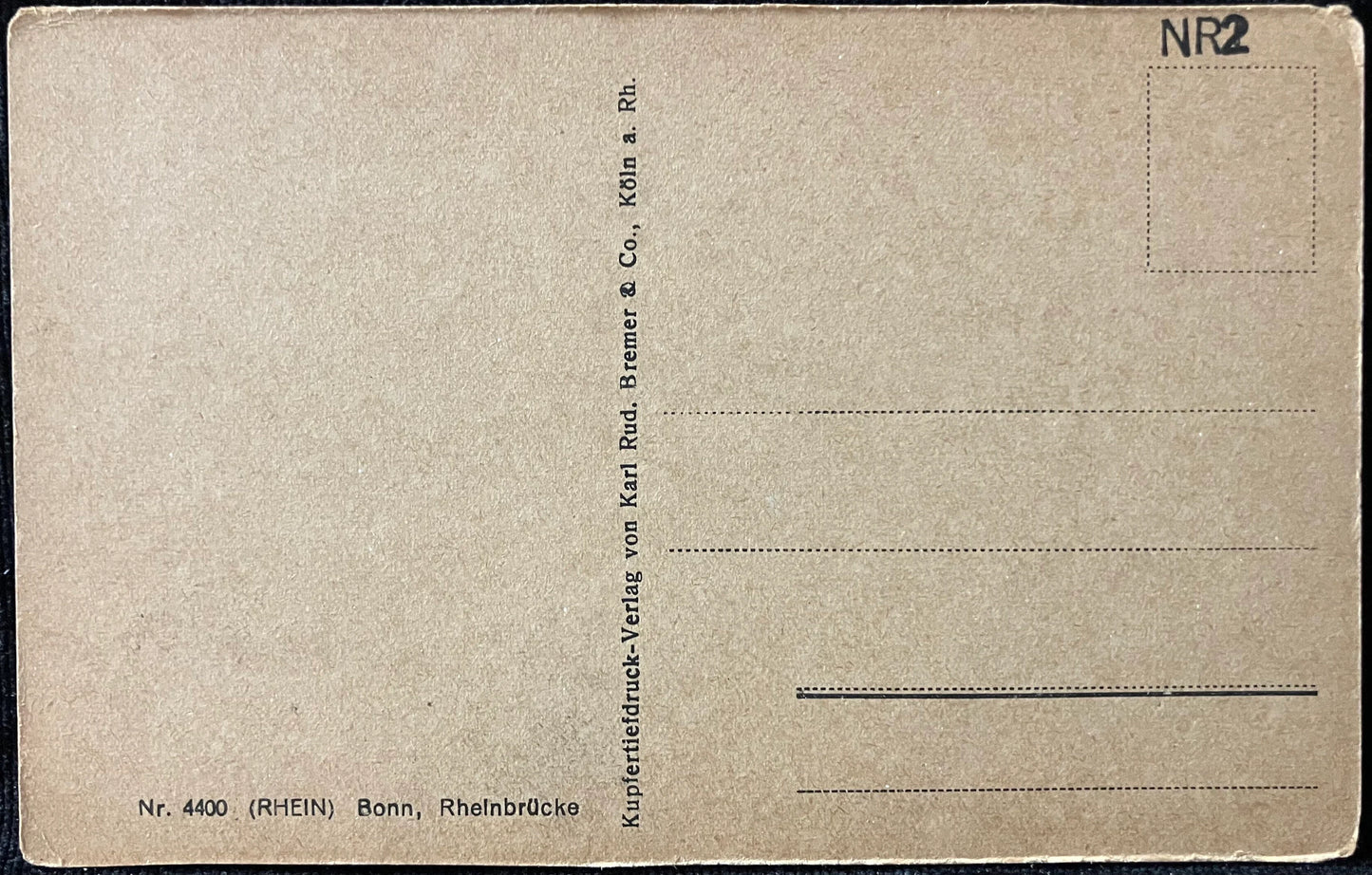 Bonn Brücke - Vintage Bridge Postcard