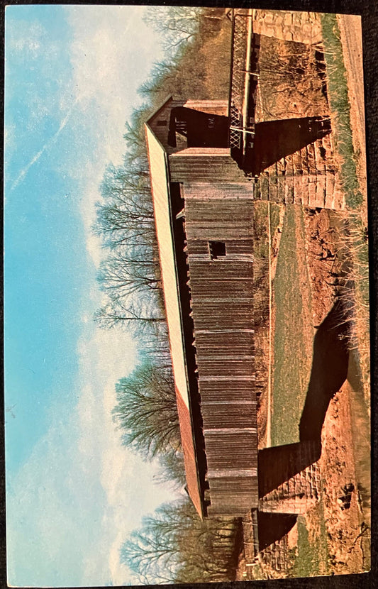 Hildreth Covered Bridge in Washing County, Ohio - Photo: Floyd Hivnor - Vintage Postcard