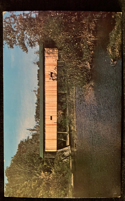 Ashtabula County, Ohio - The Middle Road bridge over Connecticut River -Hallie Jones photo - Vintage Postcard