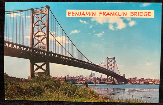 Benjamin Franklin Bridge - Pennsylvania - Photo: WYCO Colourpicture Produtions  - Vintage Postcard