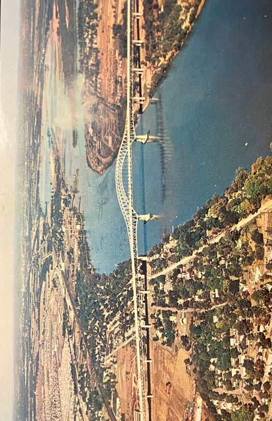 Pennsylvania Turnpike over Delaware River - Vintage Postcard