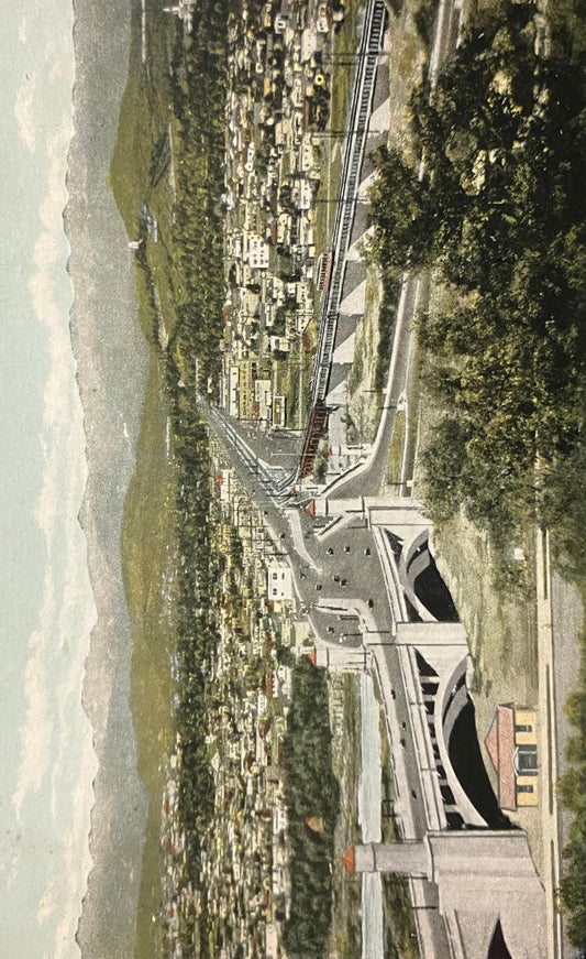 Glendale - Hyperion Viaduct - Los Angeles, California - Vintage Postcard