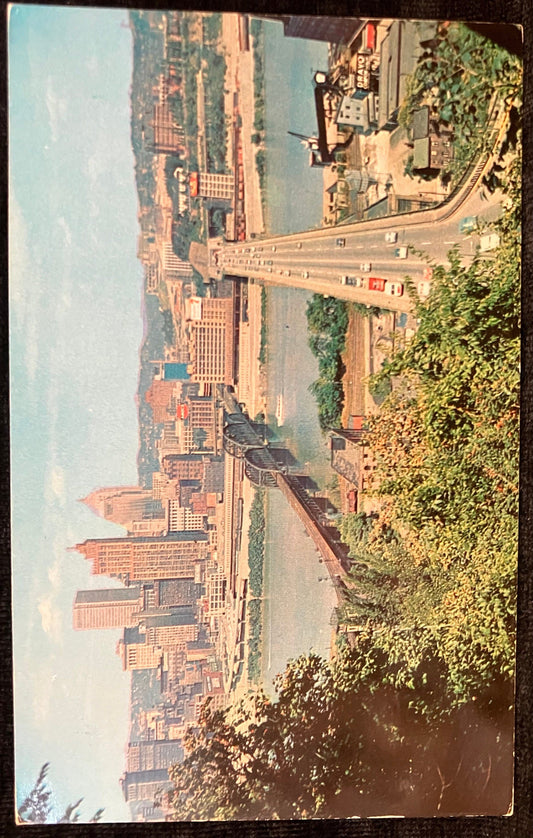 Downtown Pittsburgh, Pennsylvania - Vintage Postcard