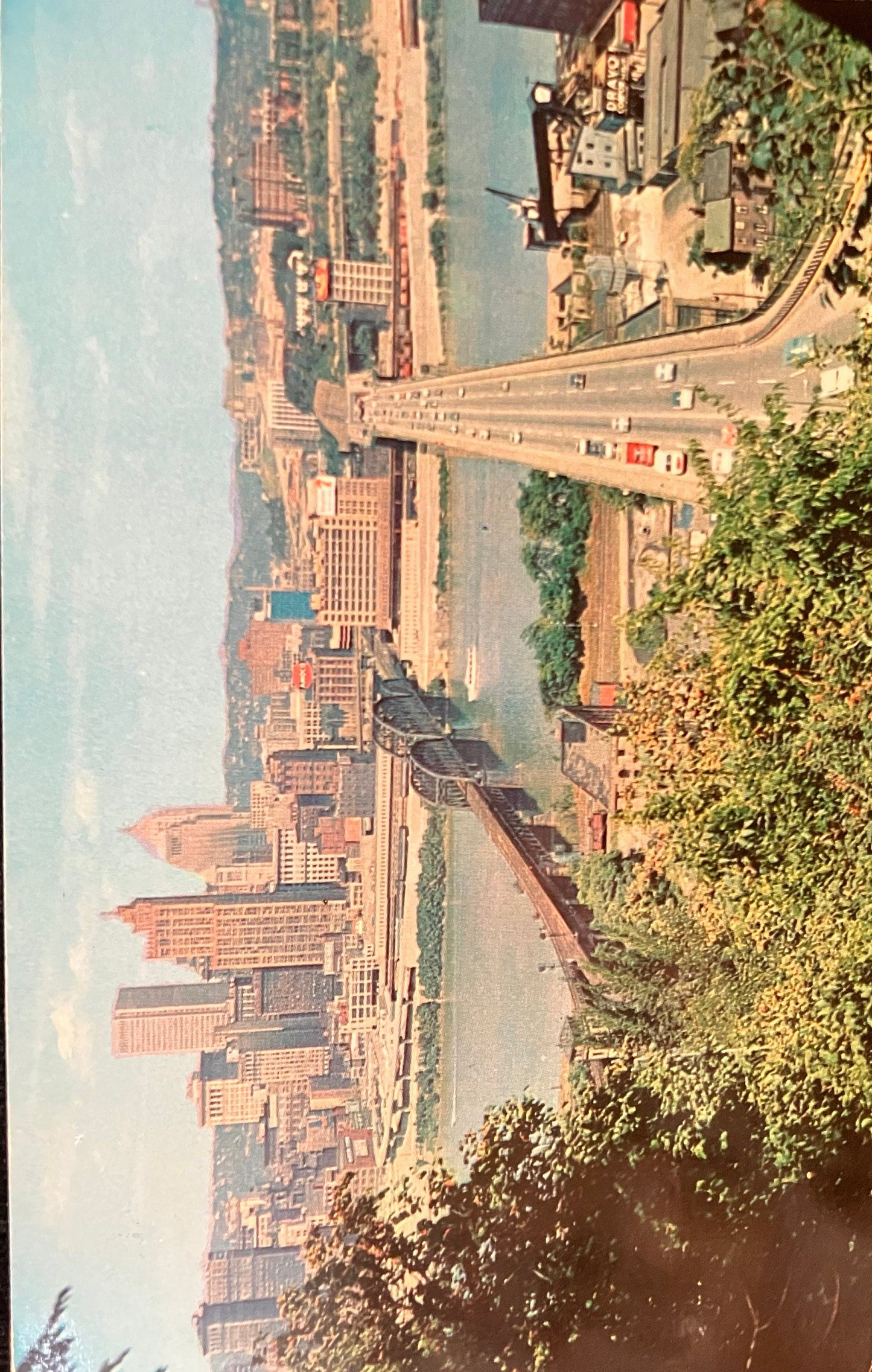 Downtown Pittsburgh, Pennsylvania - Vintage Postcard