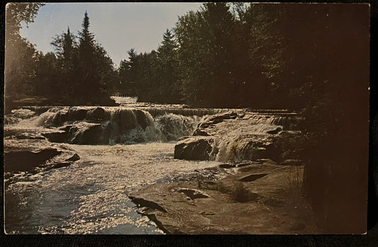 Rapids on the Ontonagon River - Bond Falls, Michigan’s Upper Penninsula - Photo by Don Bingham - Waterfall Postcard