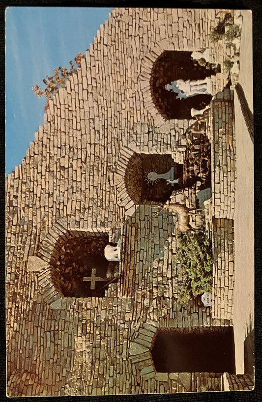 Our Lady of the Woods Shrine in Mio, Michigan - Vintage Christian Postcard