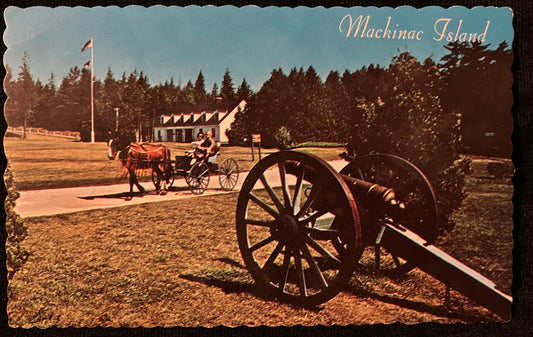 Mackinac Island, Michigan - Photo by Lucy Gridley - Vintage Michigan Postcard