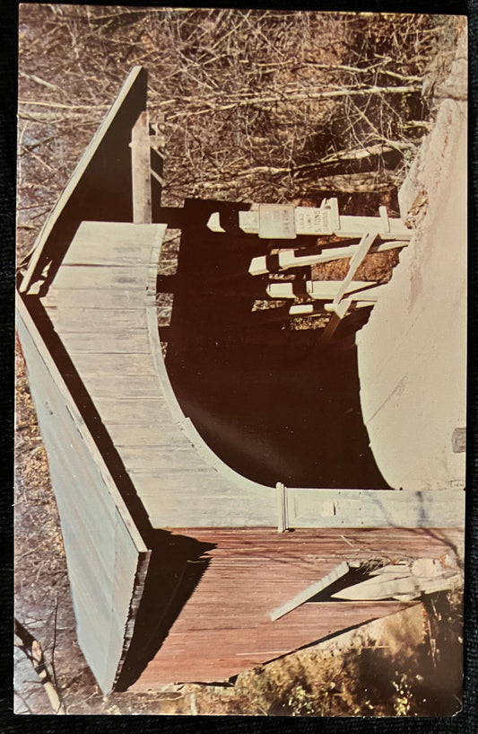 Nancy Jane Bridge in Monroe County, Indiana - Photo by George Gould - Vintage Covered Bridge Postcard