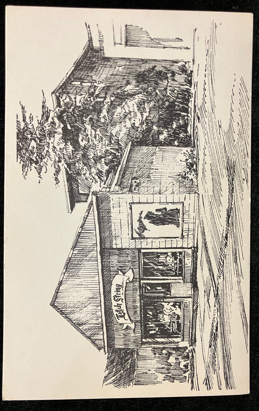 The Latch String Gift & Candle Shop - Frankfort, Michigan - Vintage Giftshop Postcard
