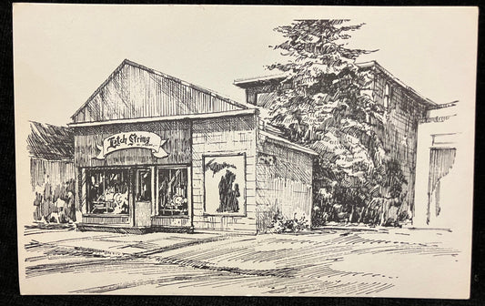 The Latch String Gift & Candle Shop - Frankfort, Michigan - Vintage Giftshop Postcard