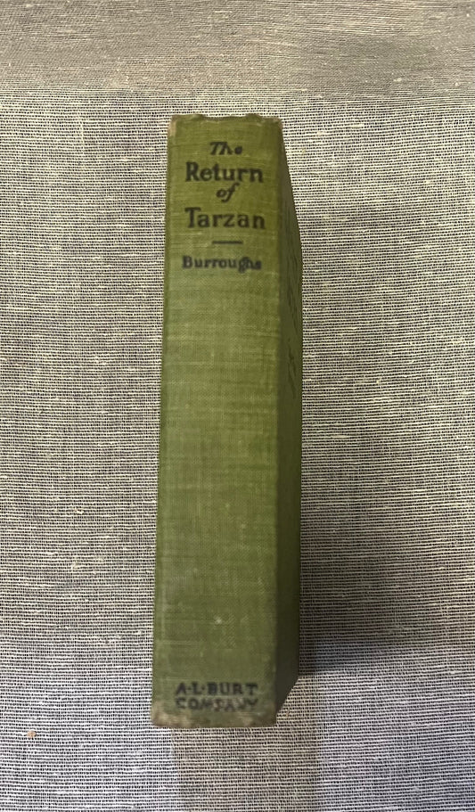 The Return of Tarzan by Edgar Rice Burroughs - Hardcover Book - Second inTarzan Series - Copyright 1915 - Publ. March 1915- A.L. Burt Co.