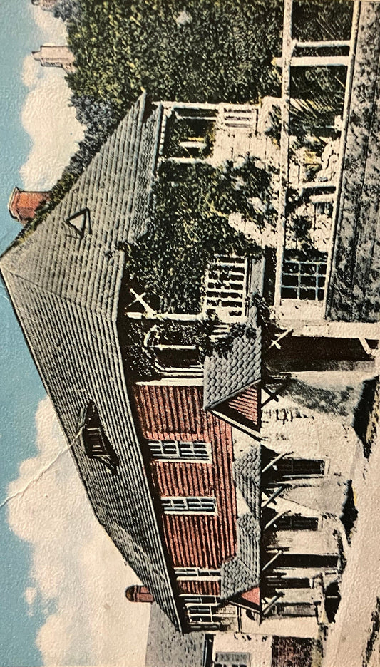 Oldest House in the U. S., St. Francis Street, St. Augustine, Florida. -  Hand Tinted Photo on 1915 postcard