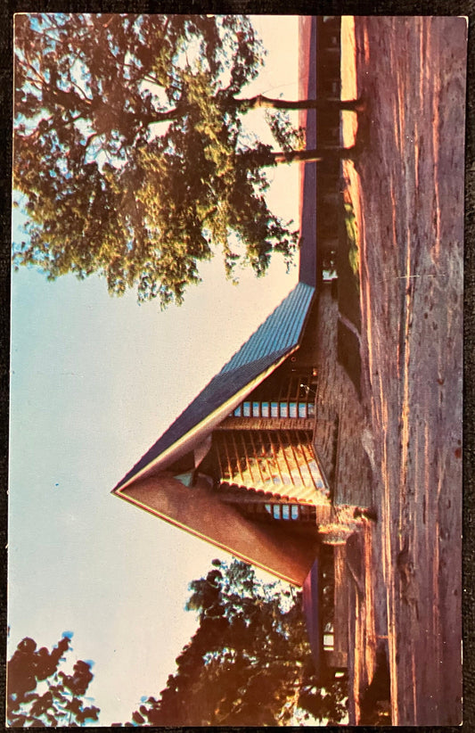 First Unitarian Society of Madison, Wisconsin - Vintage Frank Lloyd Wright Church Postcard - Mid Century Architecture - Wright Architecture