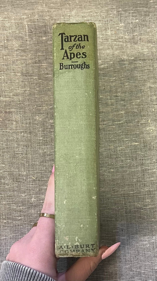 Tarzan of the Apes by Edgar Rice Burrows - Published June 1914, A.L Burt Co. Copyright A.C. McClurg & Co. -With Frontpiece