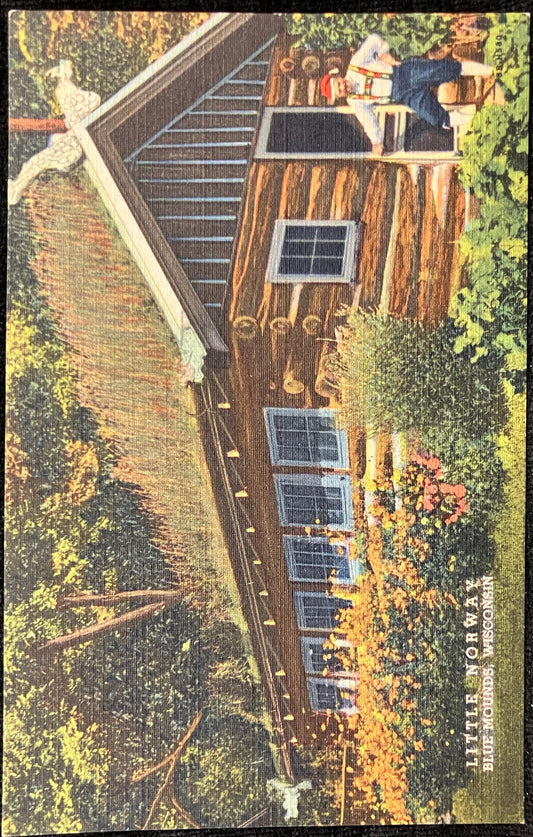 Little Norway Blue Mounds, Wisconsin - Photo: Diemer - Vintage Postcard