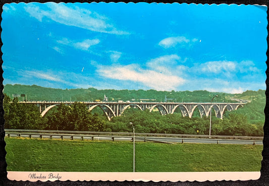 Mendota Bridge  - Minneapolis St. Paul, Minnesota - Bridge Postcard - vintage postcard
