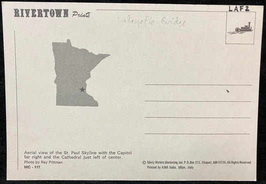 Saint Paul, Minnesota - Photo: Ray Pittman - Vintage Bridge Postcard