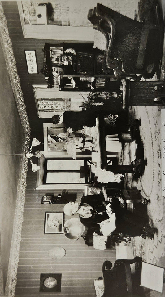 RPPC - 1912 Photo Living Room - Sears Lounge - Museum of Science and Industry  - Grogan Photo Co. - 1920s RPPC