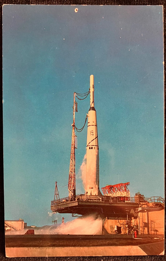 Thor-able - First Lunar Probe at the Patrick Air Force Base in Florida - Vintage Air Force Postcard