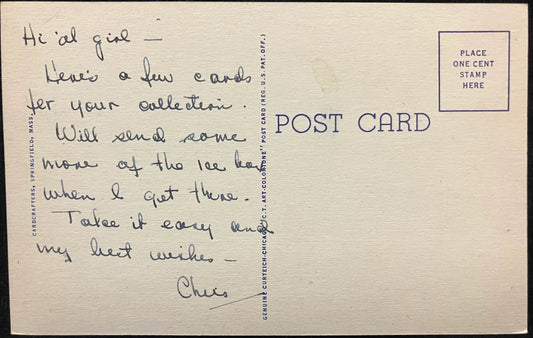 Municipal Group, Springfield, Massachusetts - 1930's Vintage Postcard