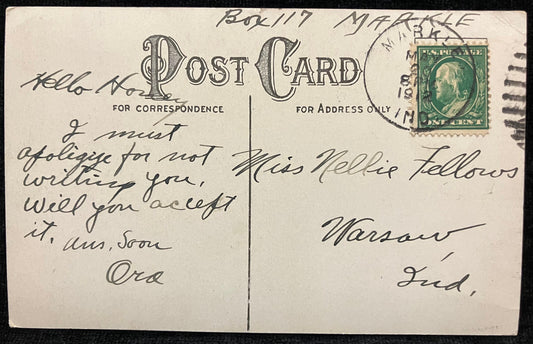 We’re Having a Good Time in Markle - Better Come - Indiana - Vintage Postcard