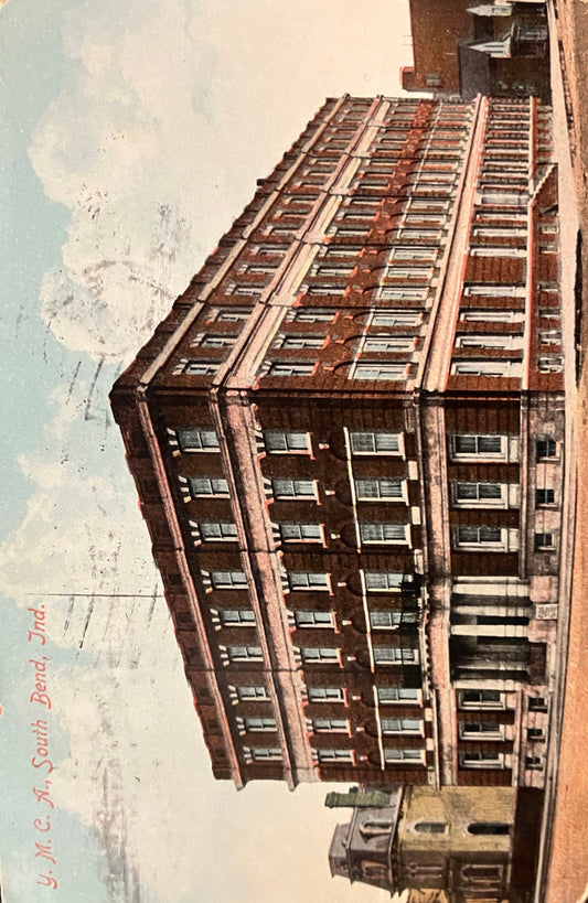 YMCA - South Bend, Ind. - 1909 Postcard
