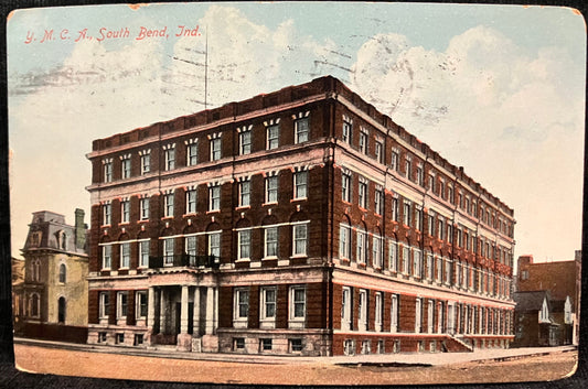 YMCA - South Bend, Ind. - 1909 Postcard