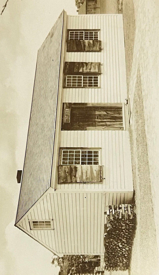 RPPC - The Old Village Post Office - Erected 1803 - Dearborn, Michigan - The Artcraft Photo Company
