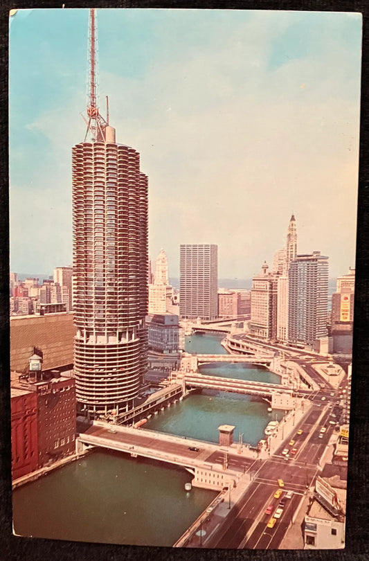 Chicago High Rise Living - Chicago, Illinois Photo by Penrod Studio - Vintage Bridge Postcard