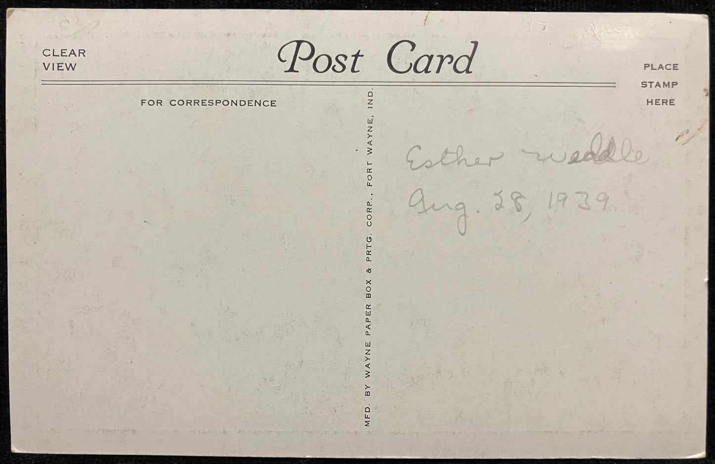 Hotel Graham, Bloomington, Indiana - Vintage Hotel Postcard