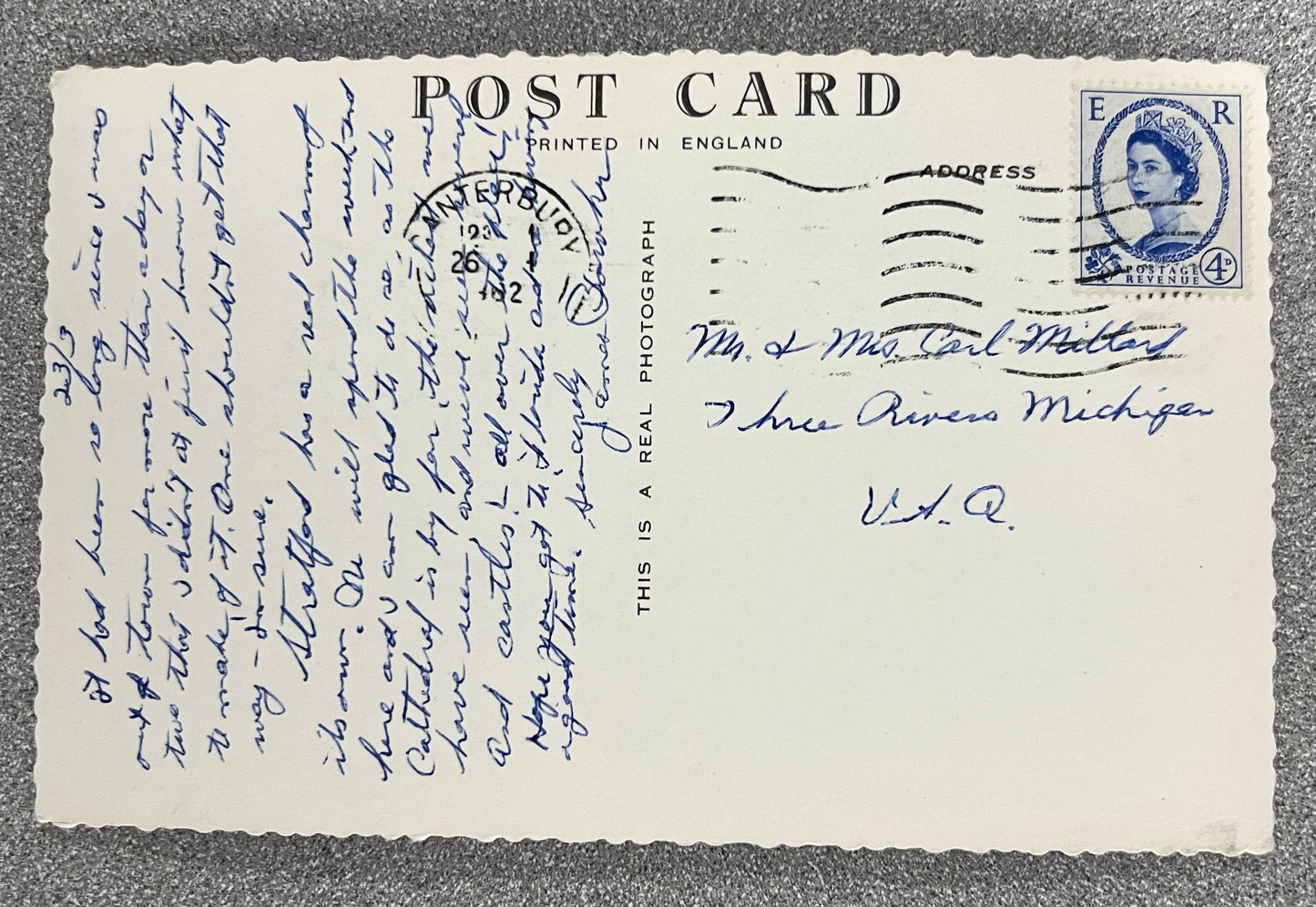 RPPC - Anne Hathaway's Cottage - Stratford-On-Avon, England - Vintage 1930s Postcard
