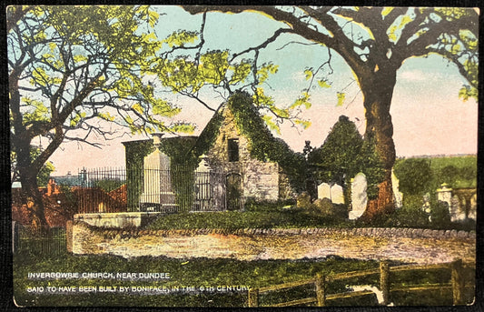 Invergowrie Church - Near Dundee, Scotland - Made in England - International Postcard