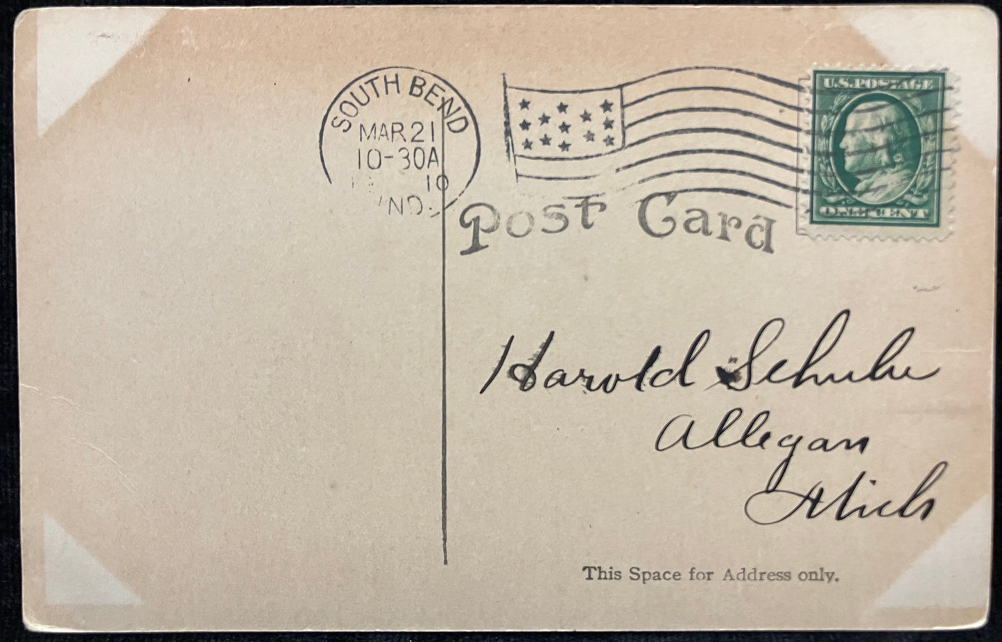 Main Building - Notre Dame - South Bend, Ind. - E. C. Kropp CO. Publ. Milwaukee - 1910 Postcard
