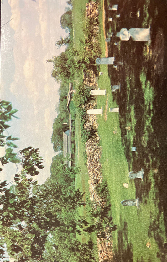 Moses Carver’s Family Cemetery - George Washington Carver National Monument in Missouri - Vintage Cemetery Postcard