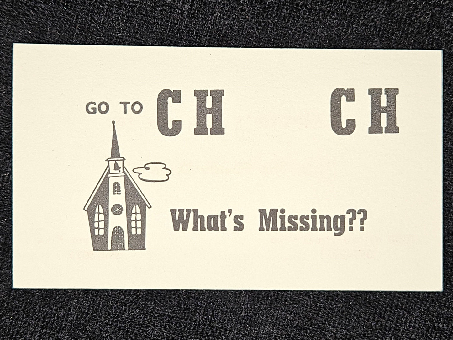 Martin's Drive In "It's The Family Drive-In" - Religious Humor - 1950s Evangelical? Humorous Ephemera