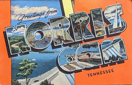 Greetings from Norris Dam, Tennessee - Digital Print Dowload