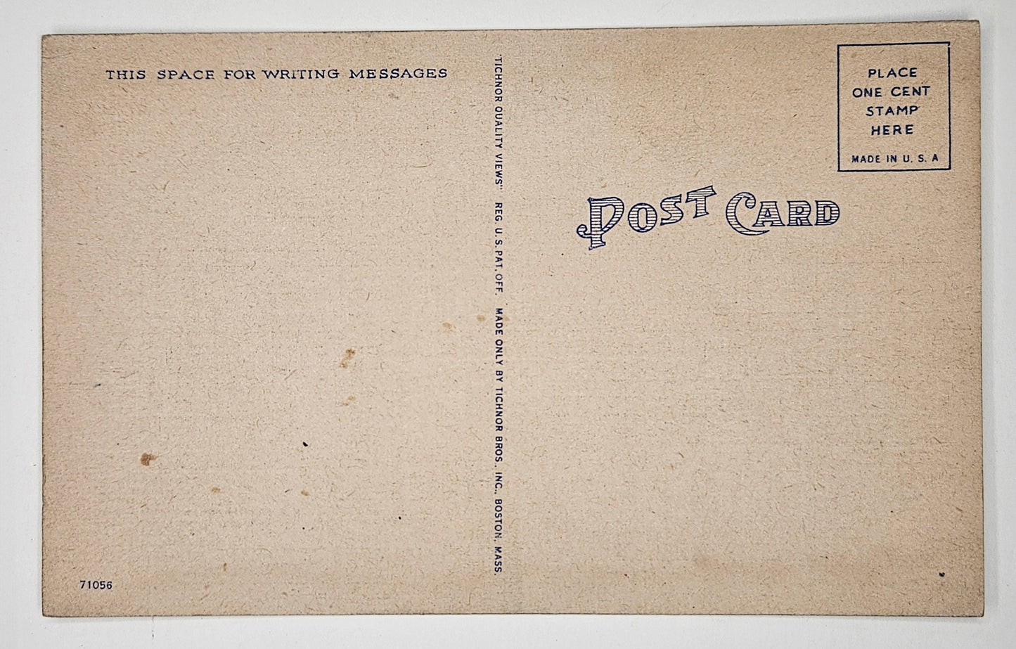 Marine Barracks Headquarters Postcard Saluting Beauty, Paris Island, South Carolina - Vintage Linen 1950sPostcard