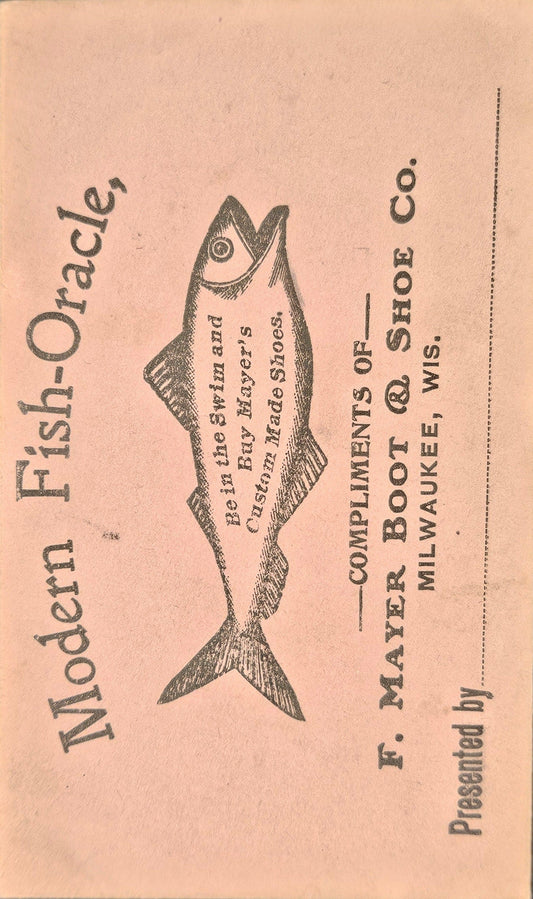 Modern Fish Oracle Empty Gift Envelope - F. Mayer Boot & Shoe Company Milwaukee Wisconsin - Be in The Swim Buy Mayer's Custom Made Shoes -