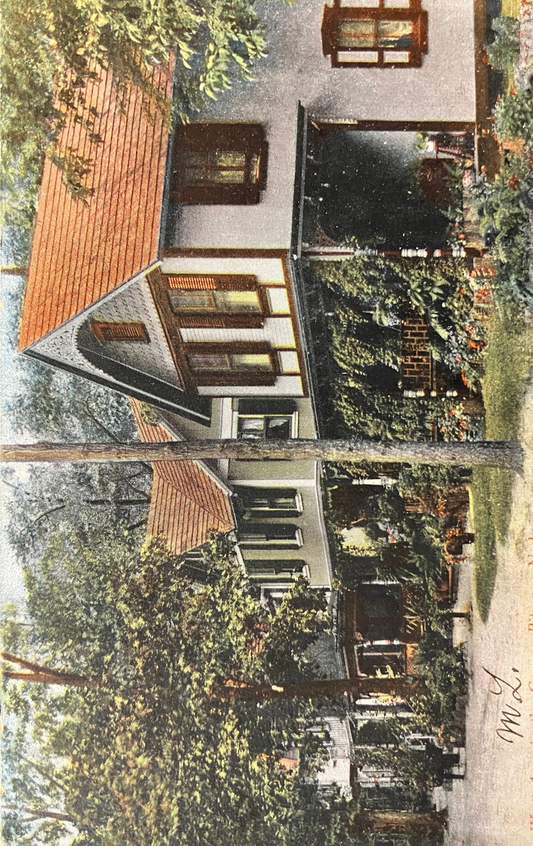 West Ave. in the Grove, Pitman, New Jersey - Made in Germany - Vintage Postcard