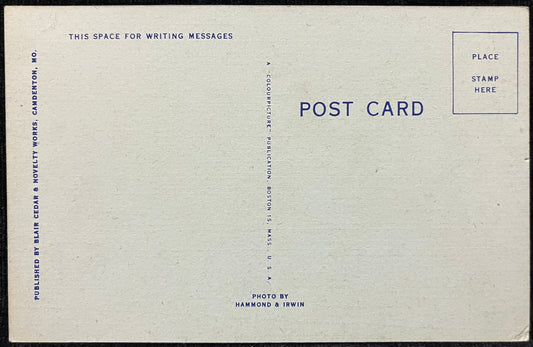 Kaysinger Bluff, Upper Lake of the Ozarks, Near Warsaw, Missouri - Linen Postcard