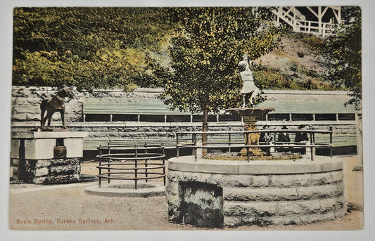 Basin Spring - Eureka, Arkansas - 1910 Postcard