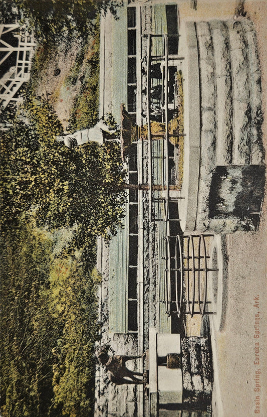 Basin Spring - Eureka, Arkansas - 1910 Postcard