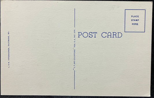 United States Post Office and Court House, Baltimore, Maryland - Vintage Post Office Postcard - Vint