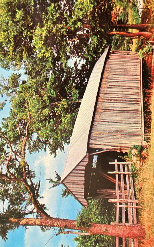 The Bay Covered Bridge - Vinton County, Ohio - Tinker Bridge - Photo by Alice Dillon - Vintage Covered Bridge Postcard