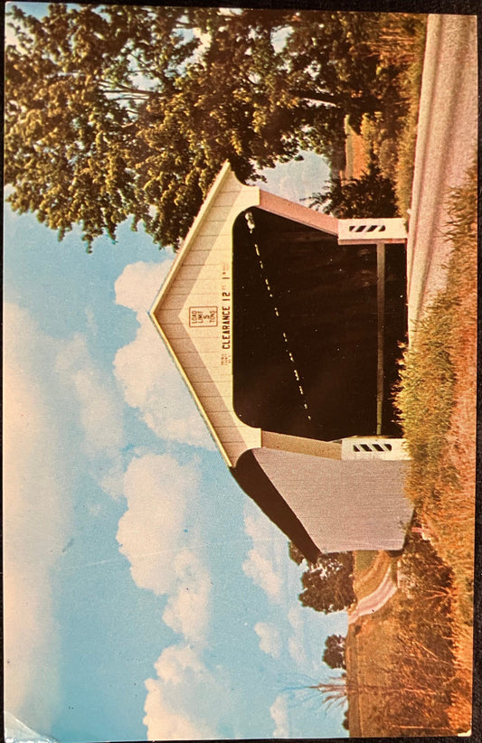 Beam Bridge - Treble County, Ohio - Photo: by Seth Schlotterbeck - Vintage Covered Bridge Postcard